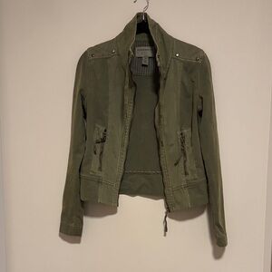 Marrakech Anthropologie Stylish Olive Utility Jacket XS
